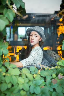 黑色蕾丝透视露胸旗袍连衣裙